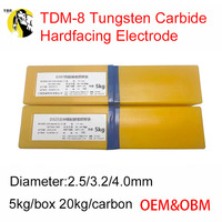 Électrode de soudage à faible teneur en hydrogène TMD-8 en carbure de tungstène, technologie Kobe, pour vis sans fin de fours à briques et carreaux