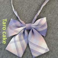 Nœud papillon en polyester jacquard à carreaux noirs fumés Okada, style universitaire, le plus vendu, avec col JK et accessoire de chemise à nœud papillon
