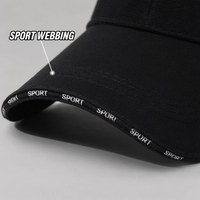 Nouvelle Casquette de Baseball Grande Taille à Visière Large et Étendue 10,5 cm Unisexe Anti-UV en Maille 6 Panneaux Réglable Brodé