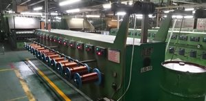 inlet 1.2 to 2.8mm outlet 0.6 to 2.0mm 10 wire copper wire vertical type drawing and enamelling machine - Product Image 6