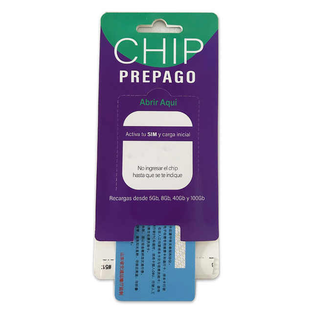Custom Cheap Self-adhesive Packaging for Sim Cards