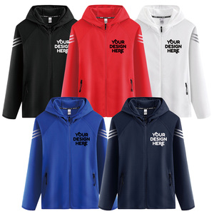 2024 <span class=keywords><strong>abrigo</strong></span> deportivo personalizado de alta calidad para exteriores, ropa con bolsillos, ropa de grupo para hombres y mujeres, chaquetas con capucha y cremallera Unisex - Product Image 1