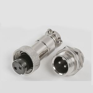 GX16 Circulaire Connector 2P 3P 4P 5P 7P 8P 9P 10-pins Luchtvaartstekker en Socket Hex Nut, Verzilverde Contacten PPS Behuizing - Product Image 2