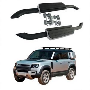 Pedal de pie SPR 07-25 <span class=keywords><strong>Defender</strong></span> 90110 de plástico y aleación de aluminio, modificación lateral de soporte de carga, todoterreno, sin perforaciones, con tornillos, para <span class=keywords><strong>Rover</strong></span> - Product Image 1