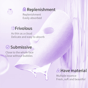 Masque facial BIOAQUA OEM ODM pour le soin de la peau, collagène hydratant, anti-âge, vitamines, acide hyaluronique - Product Image 3