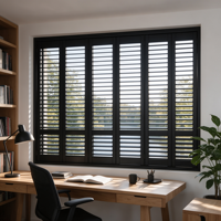 Volets pliants en aluminium haut de gamme pour intérieur architectural, stores de fenêtre réglables, protection solaire pour maison résidentielle