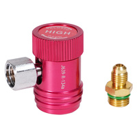Adaptateur rapide réglable R134A pour manomètre de climatisation haute et basse pression, raccord 1/4 SAE pour climatisation automobile