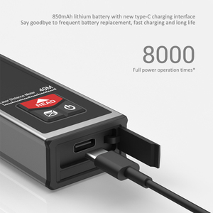 เครื่องวัดระยะเลเซอร์ SNDWAY SW-B40 40 ม. 2 มม., ตัวเครื่องโลหะ, แบตเตอรี่ลิเธียมในตัว 850mAh - Product Image 3