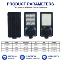 Lampadaire solaire tout-en-un KCD 60W 6000 Lumens intégré IP65 étanche pour extérieur avec capteur crépusculaire