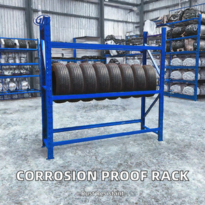 Corrosion Resistant 5 Layer Steel Boltless Rack for Tire Storage in Frozen Food Low Temperature Refrigerated Warehouse - Product Image 2