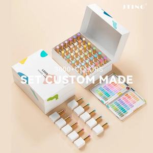 JTING - Juego de Esmaltes de Gel de 60 Colores con Diseño Personalizado, Caja Blanca, Bajo MOQ, Marca Privada, Suministros para Uñas - Product Image 4