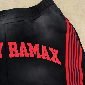 Custom Logo Streetwear <b>Men</b> Sweat Pants Heavyweight Cotton Vintage Acid Wash Oversized Wide Leg Baggy Stripe Jogger Sweatpants - Product Image 3