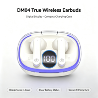 Écouteurs TWS à moule personnalisé V5.3, Écouteurs sans fil avec coque transparente, Stéréo véritable sans fil, Casque de jeu Type-C, Prix usine