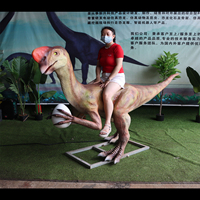 Dinosaure animatronique personnalisé à commande à monnayeur, à télécommande, avec revêtement en silicone et structure en acier, pour parcs d'aventure à thème rugissant