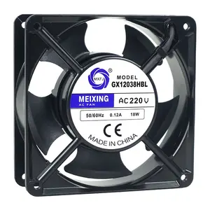 AC 110V 220V 380V 4 Inch 6 Inch 8 Inch 12038 15050 17251 20060 Axial Fan Pure Copper Wire Double Ball Bearing High Cooling Fan