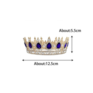 ที่ละเอียดอ่อนมงกุฏ Cornas De Reinas อุปกรณ์เสริม Feme 12.5 ซม.มงกุฏและมงกุฎงานแต่งงานมงกุฏเจ้าสาวมงกุฎ Rhinestones หัว - Product Image 6
