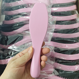 <span class=keywords><strong>Brosse</strong></span> à cheveux rose à étiquette privée, <span class=keywords><strong>brosse</strong></span> antistatique en nylon - Product Image 2