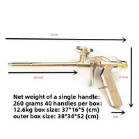 Pistolet à mousse polyuréthane tout métal OEM, durable, manuel, sans effort, pour la construction, la décoration et l'usage domestique