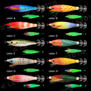 LETOYO Glow Floating Sutte 5,5g/80mm Leucht vorrichtung für Tintenfisch mit scharfem Regenschirm haken Mini Shrimp Squid Jig - Product Image 3
