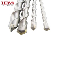 Ensemble de 50 forets en carbure de tungstène SDS Plus pour marteau perforateur électrique rotatif pour le perçage du béton, de la maçonnerie et de la pierre dans une boîte métallique