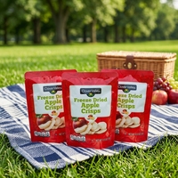 Gezonde Natuurlijke Clover Valley Gefreeze-droogde Appelchips 15g Pakje Fruit Smaak Instant Snack