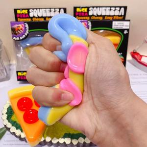 Jouets anti-stress Botu de haute qualité, nouveaux, 12 pièces/boîte, jouets anti-stress en forme de pizza, jouets sensoriels en TPR, jouets squishy - Product Image 4