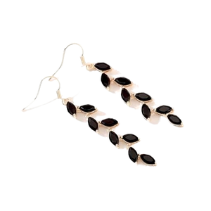 Pendientes de gota de cristal de Zirconia cúbica chapados en oro de moda para mujer, joyería para fiesta de graduación hecha de regalos de aleación - Product Image 1