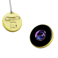 Badge électronique intelligent portable Beambox HD avec écran tactile IPS, contrôle par application, ABS privé