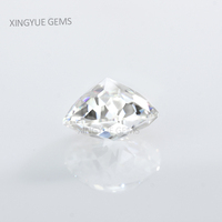 Diamant synthétique de couleur D presque sans défaut, 6,5 mm, forme ronde, coupe JUBILEE, pierre en moissanite