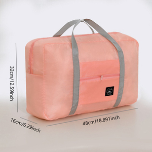 Borsa da Viaggio Casual in Poliestere con Manico Telescopico, Impermeabile, Grande Capacità, <span class=keywords><strong>Pieghevole</strong></span>, Borsa a Tracolla per Aereo - Product Image 3