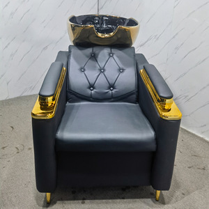 Hot-selling Popular Modern Leather Hair Salon Semi-<b>reclining</b> Water Jet Hair Washing Bed High-end Factory Direct Sale - Product Image 2