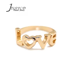 Nach Gold Alphabet Paar Ring Hohe Qualität Liebe Brief Ringe