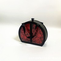 Boîte cadeau à fleurs à double ouverture, valise à main unique, boîte cadeau d'anniversaire, boîte cadeau surprise pour demoiselle d'honneur