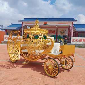 Carrozza Elettrica Stile Cenerentola con Design Ornato <span class=keywords><strong>per</strong></span> Giro Turistico all'Aperto - Carrozza Classica - Product Image 5