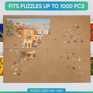 Pliable <span class=keywords><strong>1000</strong></span> Pièces En Bois <span class=keywords><strong>Puzzle</strong></span> Conseil Portable <span class=keywords><strong>Puzzle</strong></span> Table 4 Plateaux Colorés pour Tri Complet <span class=keywords><strong>Puzzle</strong></span> Accessoires - Product Image 4