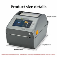 Imprimante d'étiquettes de codes-barres thermique de bureau RFID Premium Zebra ZD621r 4 pouces 203 DPI/300 DPI avec interface USB et sans fil