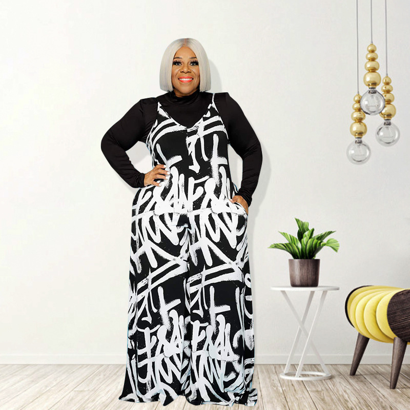 Sexy Fat Women Jumpsuit - Loose, Comfortable, and Stylish