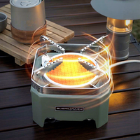 Réchaud de camping pliable à infrarouge haute efficacité au butane/propane, résistant au vent, pour la randonnée et les pique-niques
