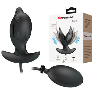 Anale anale Plug massaggiatore giocattolo del sesso per gli uomini e le donne gonfiabili 10 funzioni di vibrazione impermeabile USB ricaricabile - Product Image 1