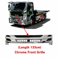 Nouveau pare-chocs avant chromé, panneau d'angle de calandre chromé, clignotant pour camion Isuzu KV100 KV600 700P NPR, pièce de rechange, Chine