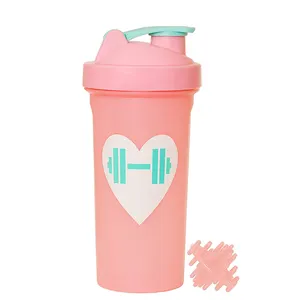 400ml beliebte benutzer definierte Protein umwelt freundliche Kunststoff klassische Neon bunte Sublimation Shaker Flasche für Protein-Shakes