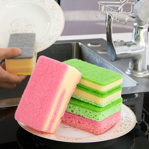 Estropajo Ecológico para Limpieza <span class=keywords><strong>de</strong></span> Cocina, Esponja Personalizada para Lavar Platos, Esponja <span class=keywords><strong>de</strong></span> Doble Cara para Lavar Platos - Product Image 1