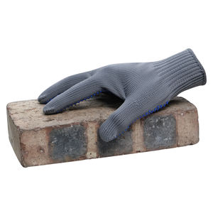 Guantes de seguridad de trabajo con puntos de PVC de muchos colores, guantes de punto de poliéster gris, guantes duraderos antideslizantes de moda, se aplican a todo el trabajo - Product Image 5