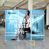 Support d'affichage rétroéclairé Lintel pour affiches, cadre SEG sans cadre en tissu, boîte à lumière LED rétroéclairée, boîte à lumière publicitaire SEG