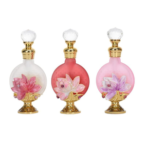 Botella de Perfume Vacía de 10 ml, con Tapa Redonda Plana de Cristal con Diseño de Margarita, para Aceites Esenciales y Perfumes - Product Image 6