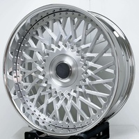 Jantes forgées chromées à profil profond personnalisées 28x9 28x10 5x112 5x120 5x114.3 en alliage 2 pièces pour voitures de luxe, SUV/camions