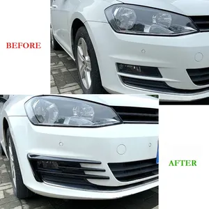 สปอยเลอร์กันชนหน้า StarNav สำหรับ Golf 7 MK7 ปี 2013 2014 2015 2016 ช่องระบายอากาศ ไฟตัดหมอก กระจังหน้า  แผ่นกันลม ชุดแต่ง - Product Image 4