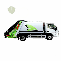 Camion poubelle à benne suspendue à compression
