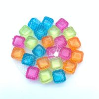 Matériau de qualité alimentaire, glaçon réutilisable sans BPA, glaçons en plastique, glaçons rechargeables colorés