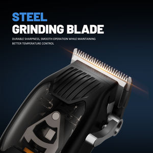 男性用プロ用バリカン、プロ用理髪師バリカンとトリマーセット、コードレスバリカン、理髪師用ヘアカットキット - Product Image 6